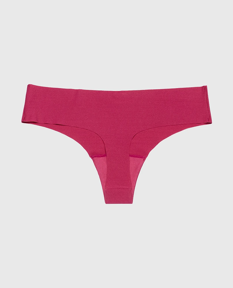 No Show Thong Panty Electric Rouge