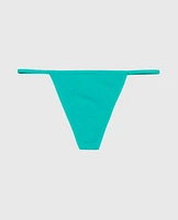 Cotton G-String Panty Beach Teal
