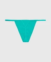 Cotton G-String Panty Beach Teal