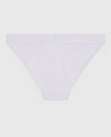 Culotte Cheeky à jambe échancrée avec logo gâteau la lavande