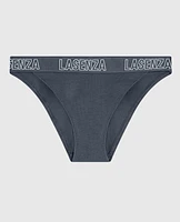 Culotte Cheeky à jambe échancrée avec logo ciel orageux