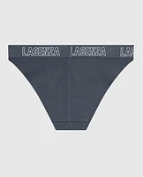 Culotte Cheeky à jambe échancrée avec logo ciel orageux