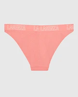 Culotte Cheeky à jambe échancrée avec bande à logo