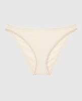 Bikini Panty with Picot Trim