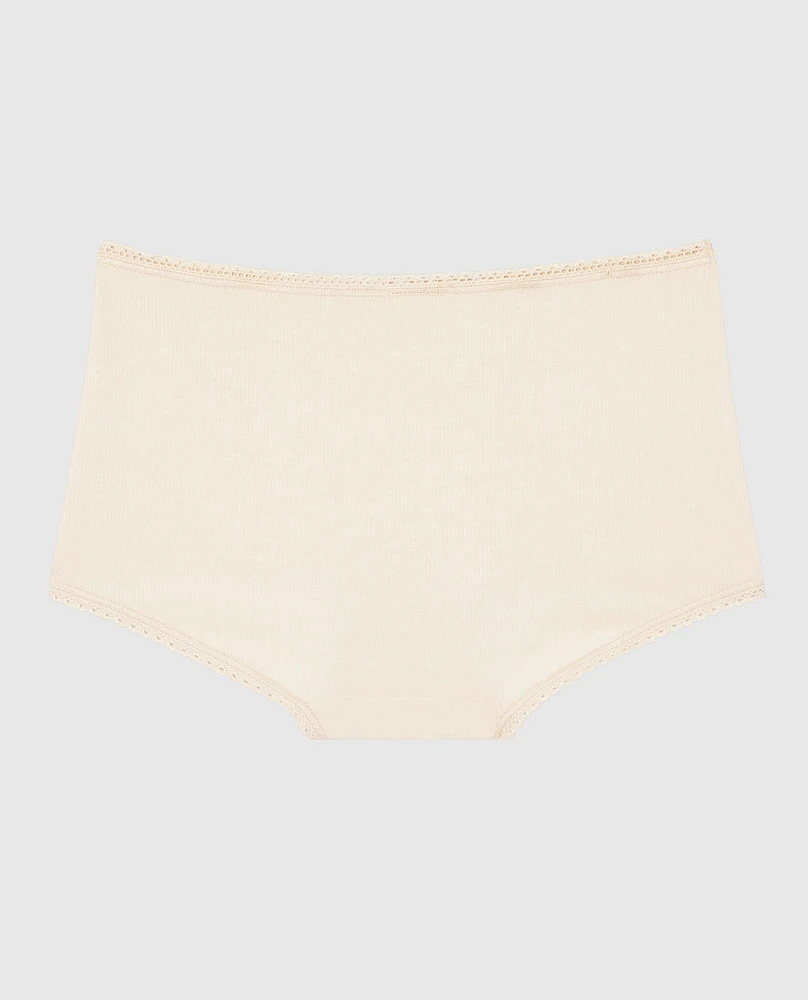 Culotte garçonne avec bordure à pois