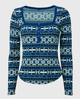 Waffle Henley Top