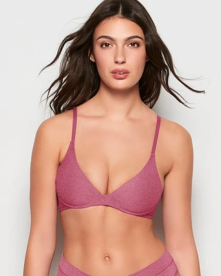 Soutien-gorge sans armatures avec léger soutien rouge électrique