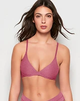Soutien-gorge sans armatures avec léger soutien rouge électrique