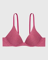 Soutien-gorge sans armatures avec léger soutien rouge électrique