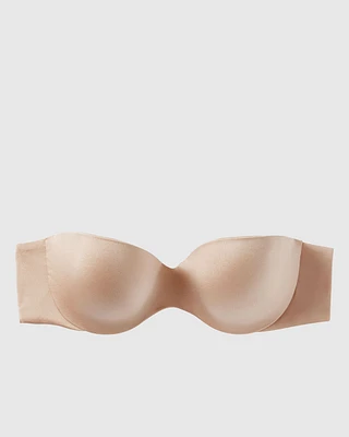 Soutien-gorge sans bretelles légèrement doublé havane