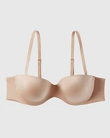 Soutien-gorge sans bretelles légèrement doublé havane