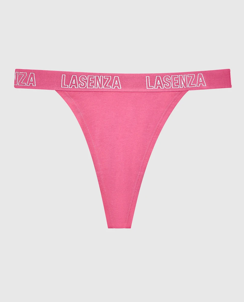 Tanga avec côtés à logo