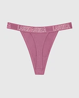 Thong Panty with Logo Band