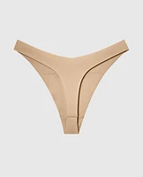 No Show Invisible High Leg Thong Panty