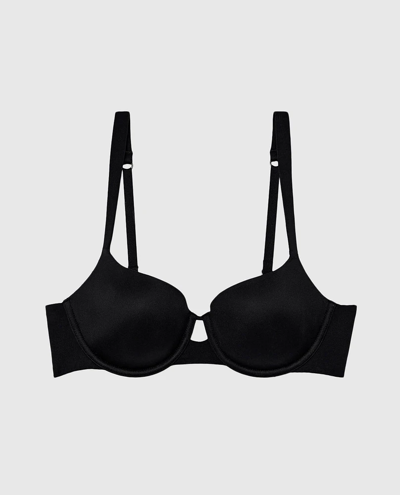 Soutien-gorge balconnet légèrement doublé noir