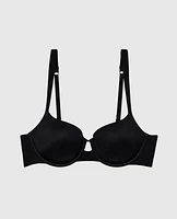 Soutien-gorge balconnet légèrement doublé noir