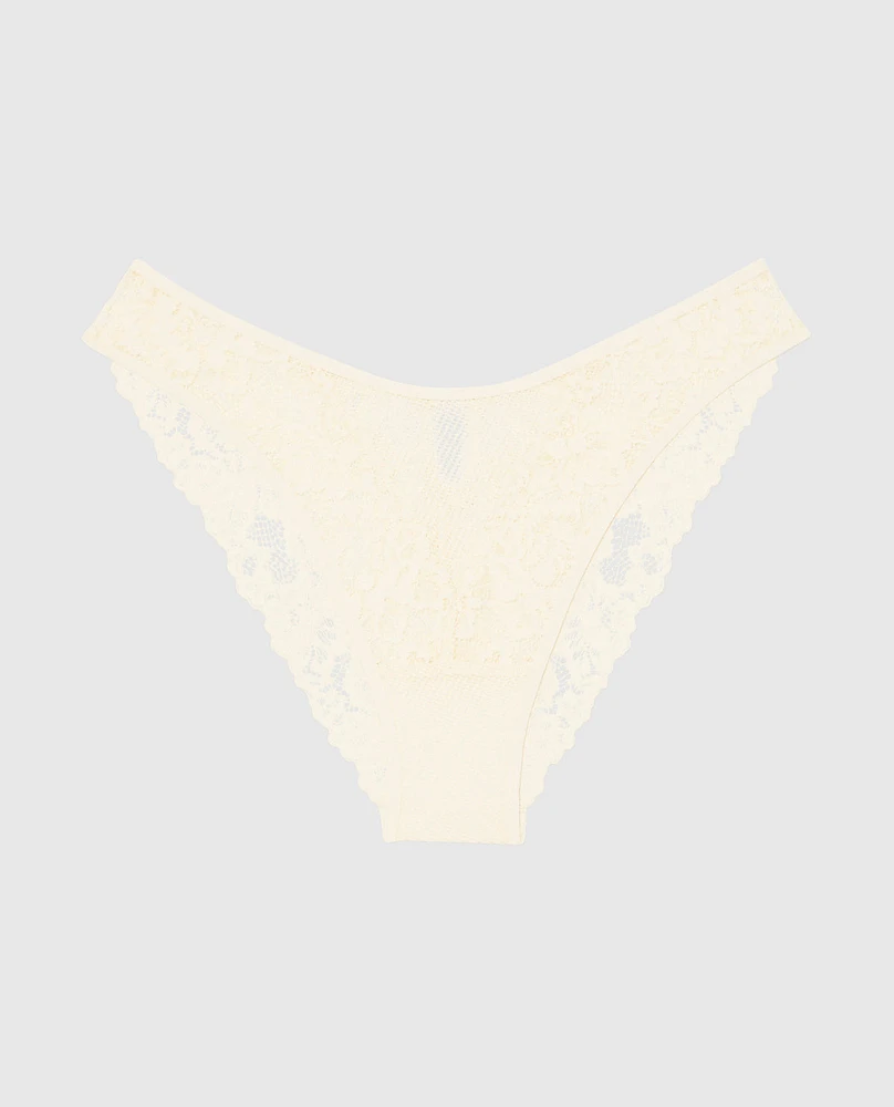 Culotte Cheeky à jambe échancrée en filet