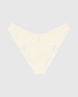 Culotte Cheeky à jambe échancrée en filet