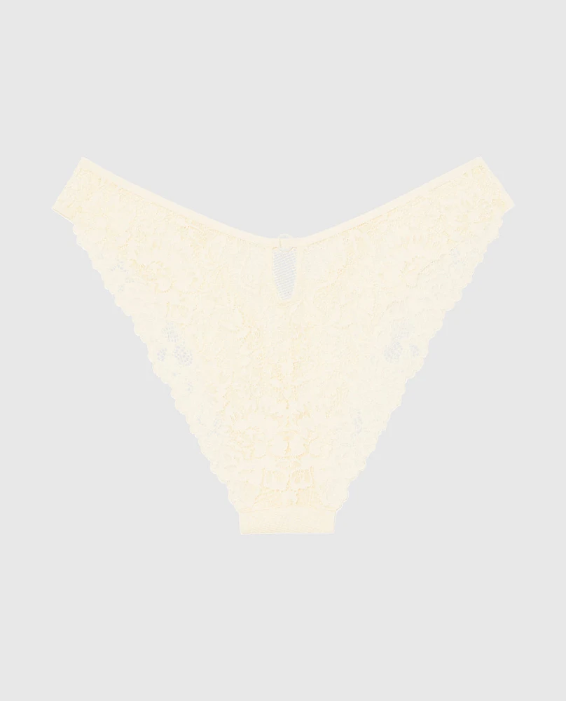 Culotte Cheeky à jambe échancrée en filet