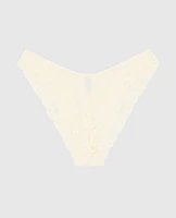 Culotte Cheeky à jambe échancrée en filet