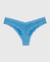 Thong Panty with Lace Trim Pacific Coast