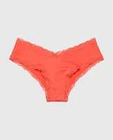 Cheeky Panty with Lace Trim Flare