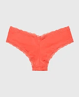Cheeky Panty with Lace Trim Flare