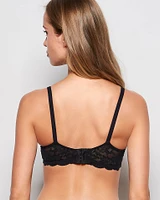 Nursing Bra with Lace Wing Black