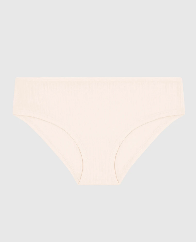 Ribbed Hipster Panty Ivory Dawn