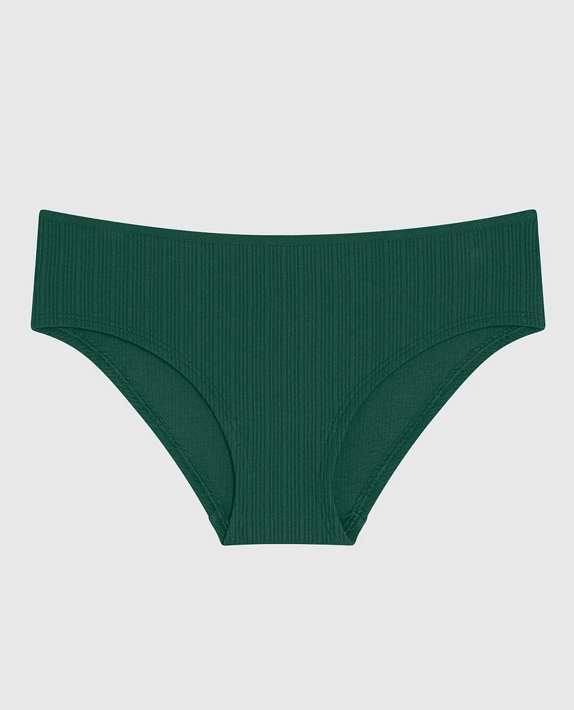 Culotte taille basse côtelée