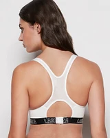 Soutien-gorge Sport pour entraînement d’intensité moyenne ivoire