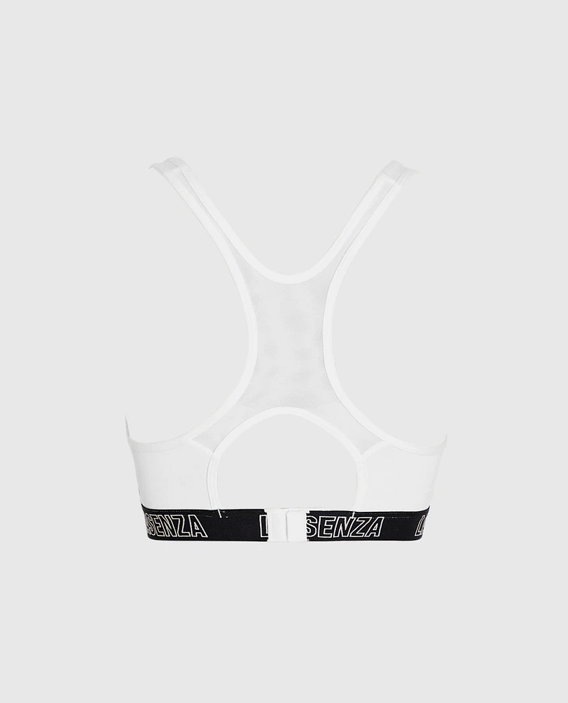 Soutien-gorge Sport pour entraînement d’intensité moyenne ivoire