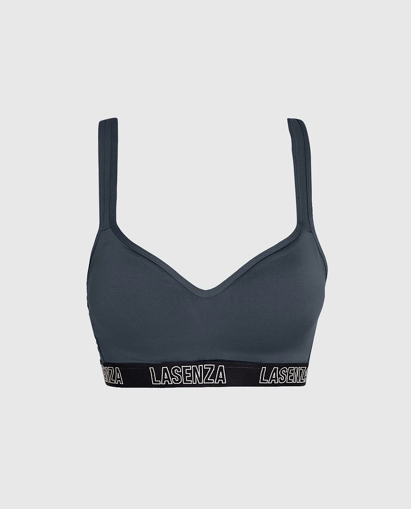 Soutien-gorge Sport pour entraînement d’intensité moyenne ciel orageux