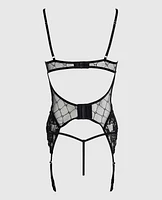Short Unlined Lace Merrywidow