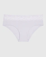 Hipster Panty with Lace in Lavender Cake