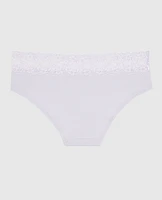 Hipster Panty with Lace in Lavender Cake