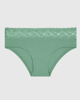 Hipster Panty with Lace Wintermint