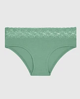 Hipster Panty with Lace Wintermint