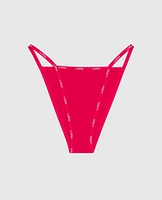 Culotte Cheeky avec bordure à logo rouge cosmo