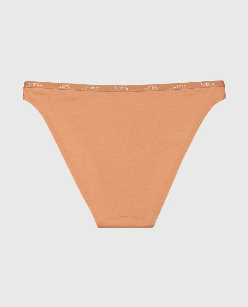 Bikini Panty with Logo Trim Cork