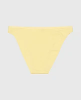 Bikini Panty with Logo Trim Mellow Yellow