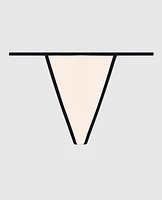 Ultrasoft Ribbed G-String Panty in Ivory Dawn