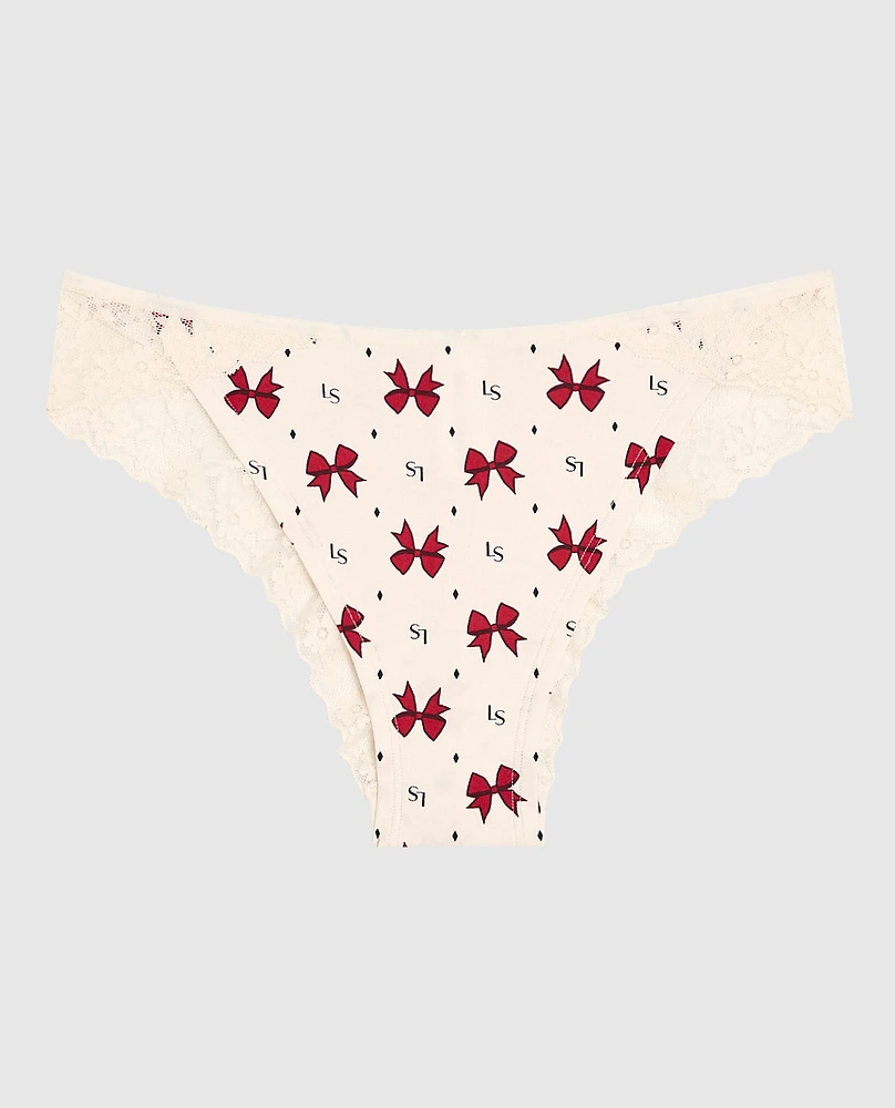 Culotte cheeky avec bordure en dentelle révérence à la reine