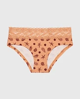 Hipster Panty with Lace Trim She Sells Sea Shells