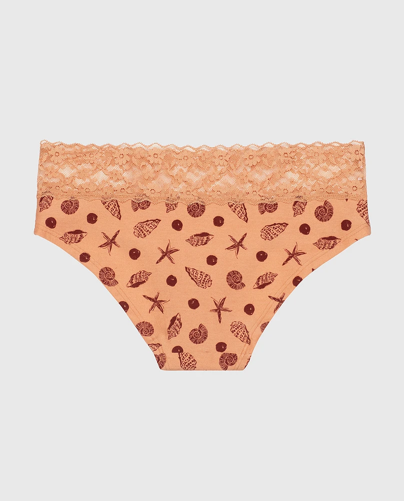 Hipster Panty with Lace Trim She Sells Sea Shells