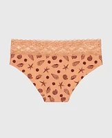 Hipster Panty with Lace Trim She Sells Sea Shells