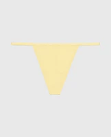 G-Sring Panty with Logo Trim Mellow Yellow