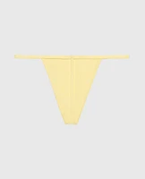 G-Sring Panty with Logo Trim Mellow Yellow