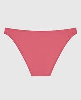 Ribbed Bikini Panty in Romantic Pink