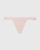 G-String Panty with Logo Band Iced Lilac